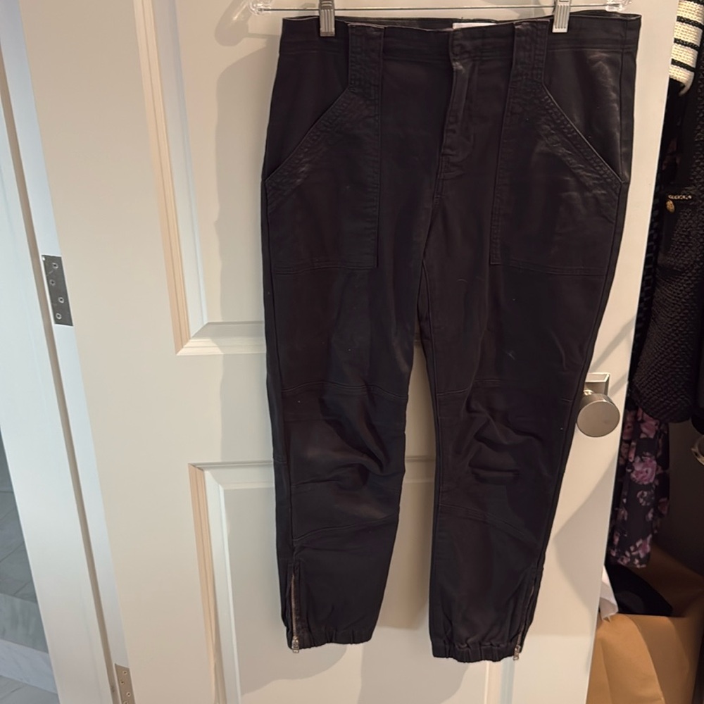 Frame denim black cargo pants